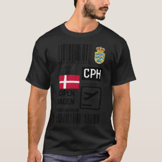Camiseta Aeroporto Internacional de Copenhaga Kastrup