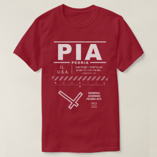 Camiseta Aeroporto Internacional de Peoria PIA