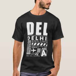 Camiseta Aeroporto Internacional DEL India Indira Gandhi