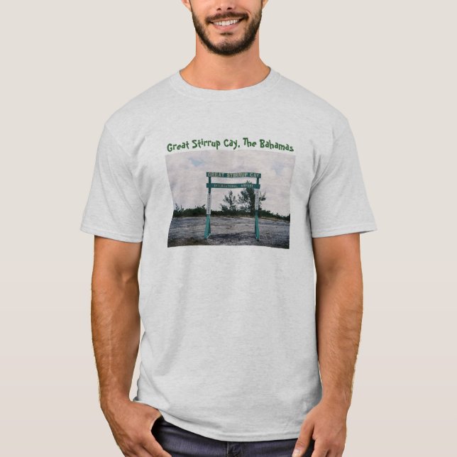 Camiseta Aeroporto internacional do grande Cay do Stirrup (Frente)