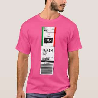 Camiseta Aeroporto Internacional Lugga de Turim Trn Itália