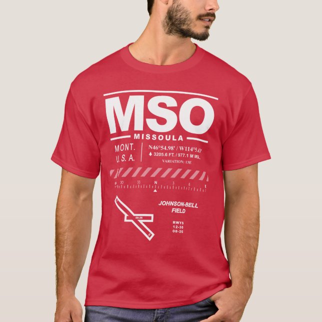 Camiseta Aeroporto Internacional MSO T-Shirt (Frente)