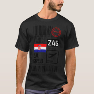Camiseta Aeroporto Internacional Zagreb Franjo Tuman