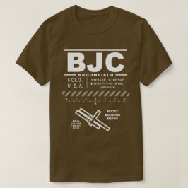 Camiseta Aeroporto Metropolitano de Montanha Rochosa BJC T-
