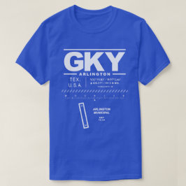 Camiseta Aeroporto Municipal de Arlington GKY