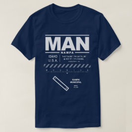 Camiseta Aeroporto Municipal de Nampa MAN