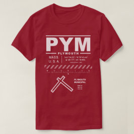 Camiseta Aeroporto Municipal de Plymouth PYM