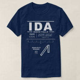 Camiseta Aeroporto Regional de Idaho Falls IDA
