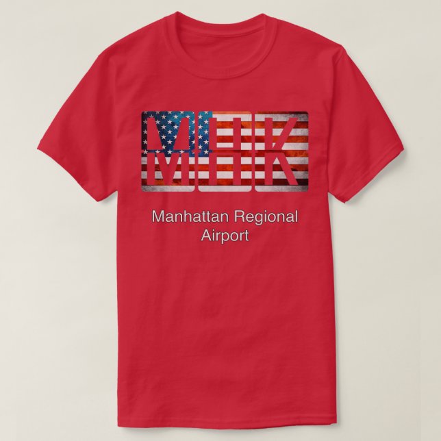 Camiseta Aeroporto Regional de MHK Manhattan (Frente do Design)