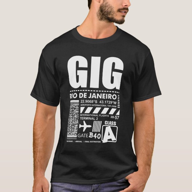 Camiseta Aeroporto Rio de Janeiro GIG (Frente)