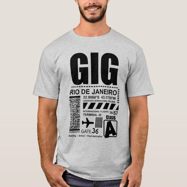 Camiseta Aeroporto Rio de Janeiro GIG (Frente)