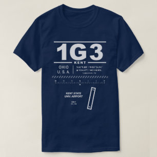 Camiseta Aeroporto Universitário de Kent 1G3 T-Shirt