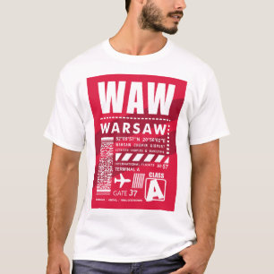 Camiseta Aeroporto WAW Varsóvia