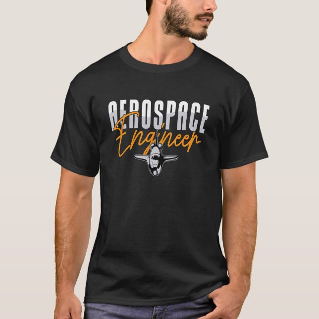Camiseta Aerospace Engenheiro Science Rocket Engineering Ae (Frente)