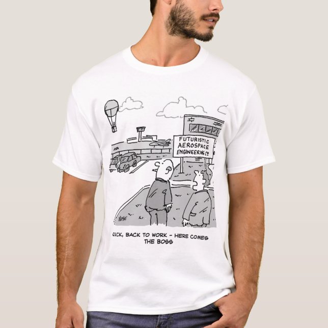 Camiseta Aerospace Industry Boss Viagens por Hot Air Balon (Frente)