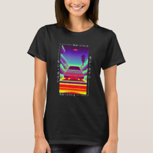 Camiseta Aest Otaku Japonês Vaporwave - Retro Synthwave, de