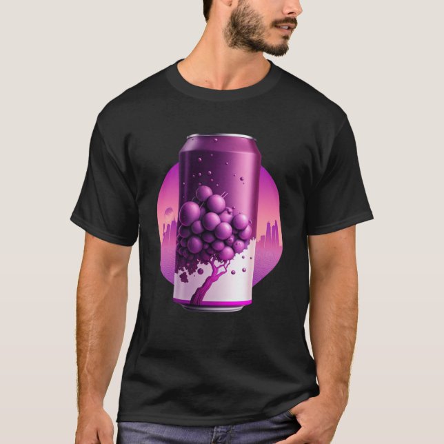 Camiseta Aestética retrowave de Soda Synthwave 80 (Frente)