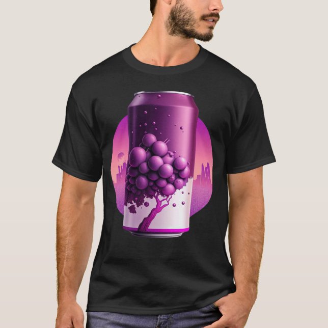 Camiseta Aestética retrowave de Soda Synthwave 80 (Frente)