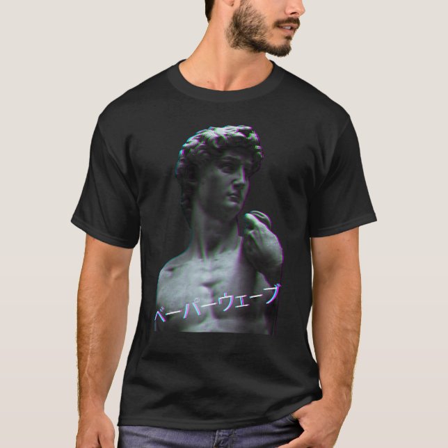 Camiseta Aesthetic Art History David of Michelangelo Retro  (Frente)