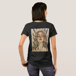 Camiseta Aesthetic Cottagecore Girl with Wildflowers Art