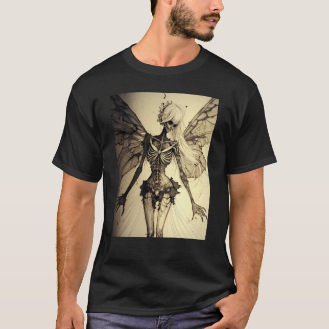 Camiseta Aesthetic Grunge Fairycore Butterfly Gothic Horror (Frente)