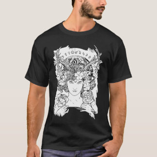 Camiseta Aesthetic Occult Witch Witchcraft Flowers Roses Wo
