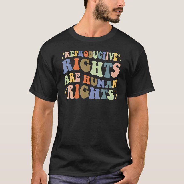 Camiseta Aesthetic Reproductive Rights Are Human Rights Fem (Frente)