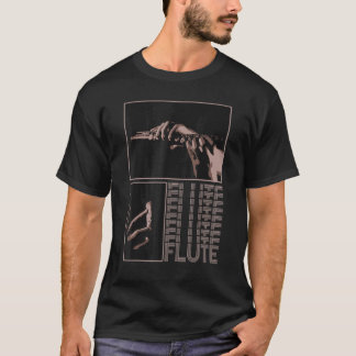 Camiseta Aesthetic Retro Flutist Instrument Flute Player Mu