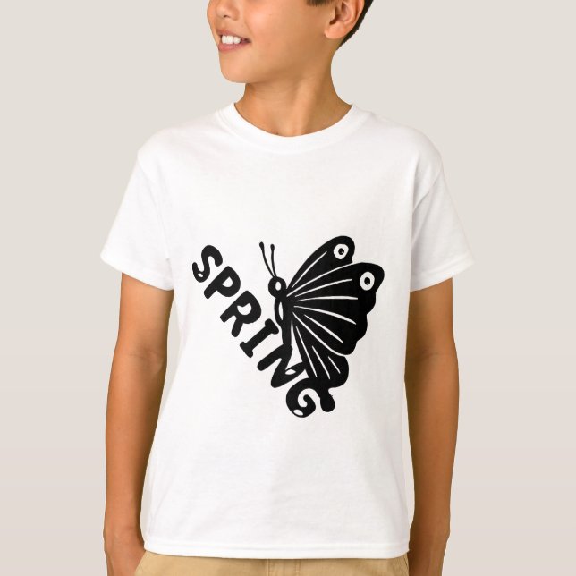Camiseta  Aesthetic Spring Butterfly Minimalist Graphic (Frente)
