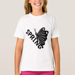 Camiseta  Aesthetic Spring Butterfly Minimalist Graphic