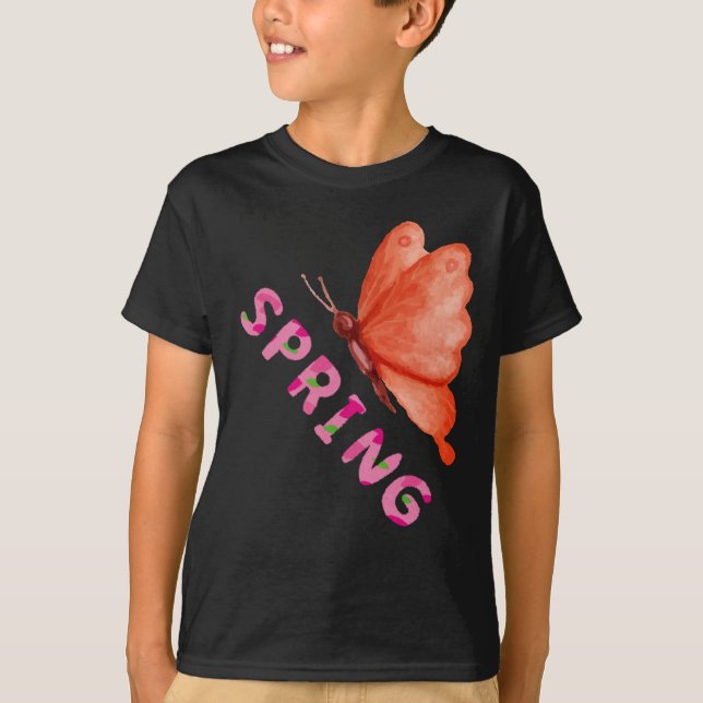Camiseta  Aesthetic Spring Butterfly Minimalist Graphic (Frente)