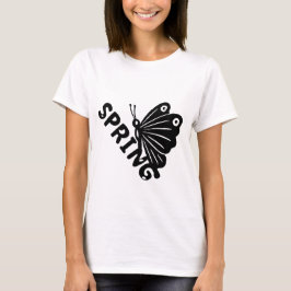 Camiseta  Aesthetic Spring Butterfly Minimalist Graphic