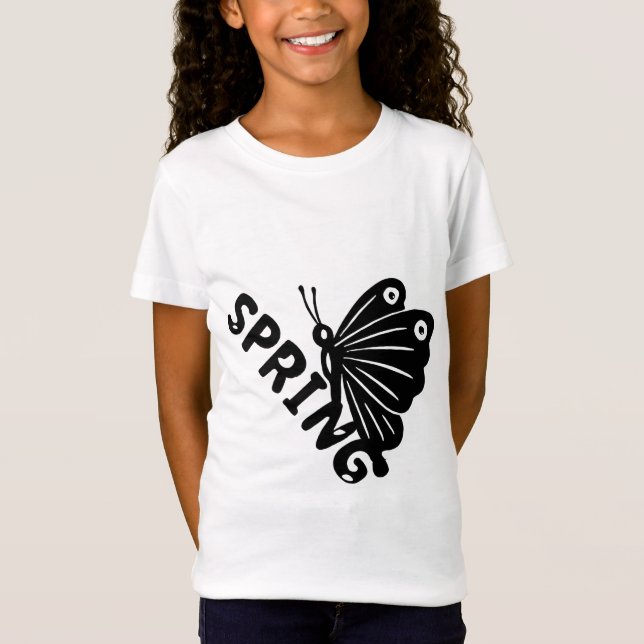 Camiseta  Aesthetic Spring Butterfly Minimalist Graphic (Frente)