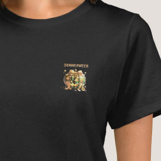 Camiseta Aesthetic Summerween Trendy Glitzy Jack O'Lantern