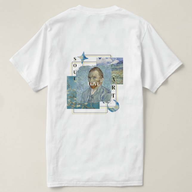 Camiseta Aesthetic Vincent Van Gogh T-Shirt (Verso do Design)