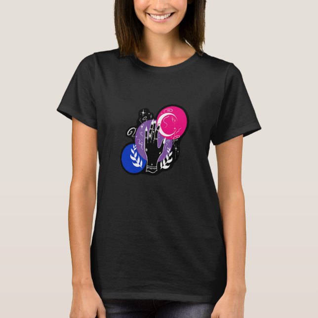 Camiseta Aeticon Bisexual Witchy Lgbtqia+ Pride (Frente)