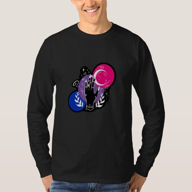 Camiseta Aeticon Bisexual Witchy Lgbtqia+ Pride (Frente)