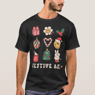 Camiseta Af Festivo - Impressão de Natais vintages Retrotra