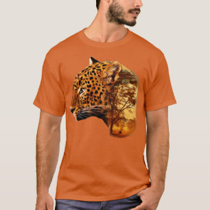 Camiseta Afafricano Safari Hunting Leopardo