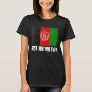 Camiseta Afastada Sinalizador do Afeganistão Melhor Mãe Nun