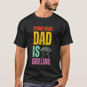 Camiseta Afastar-se Papai Está Grelhando Churrasco Engraçad