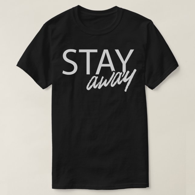 Camiseta Afaste-se da Distância Social 2020 d (Frente do Design)