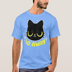 Camiseta Afaste-se do Gatinho Sassaz Gato Negro Furioso