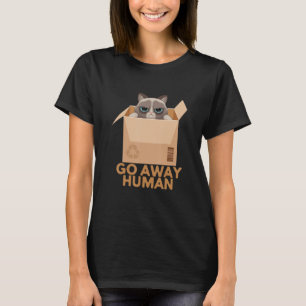 Camiseta Afastem Gato Persa Humano Em Gatos De Gato De Gato