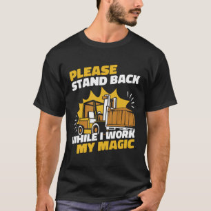 Camiseta Afastem-Se Enquanto Trabalho O Meu Cortador Magic