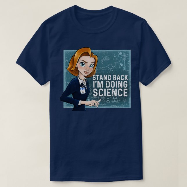 Camiseta Afastem-Se, Estou Fazendo Ciência Dana Scully  (Frente do Design)