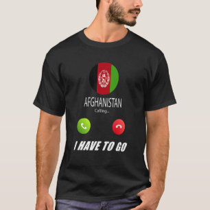 Camiseta Afeganistão Bandeira Souvenir Afeganistão Chamando
