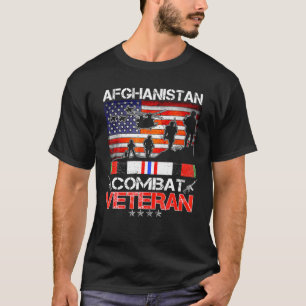 Camiseta Afeganistão Combate Veterano Militar Veterano dos 