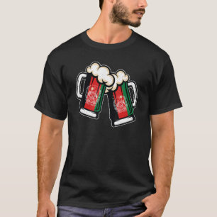 Camiseta Afeganistão Flag Beer Mug Legal Afghan Beer