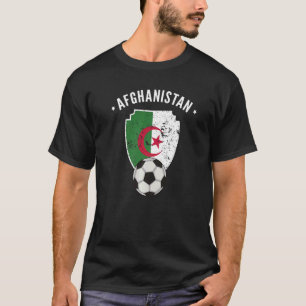 Camiseta Afeganistão Futebol com bandeira afegã afgha